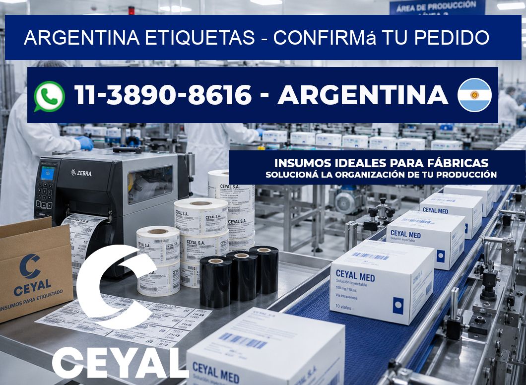 ARGENTINA ETIQUETAS - Confirmá tu pedido