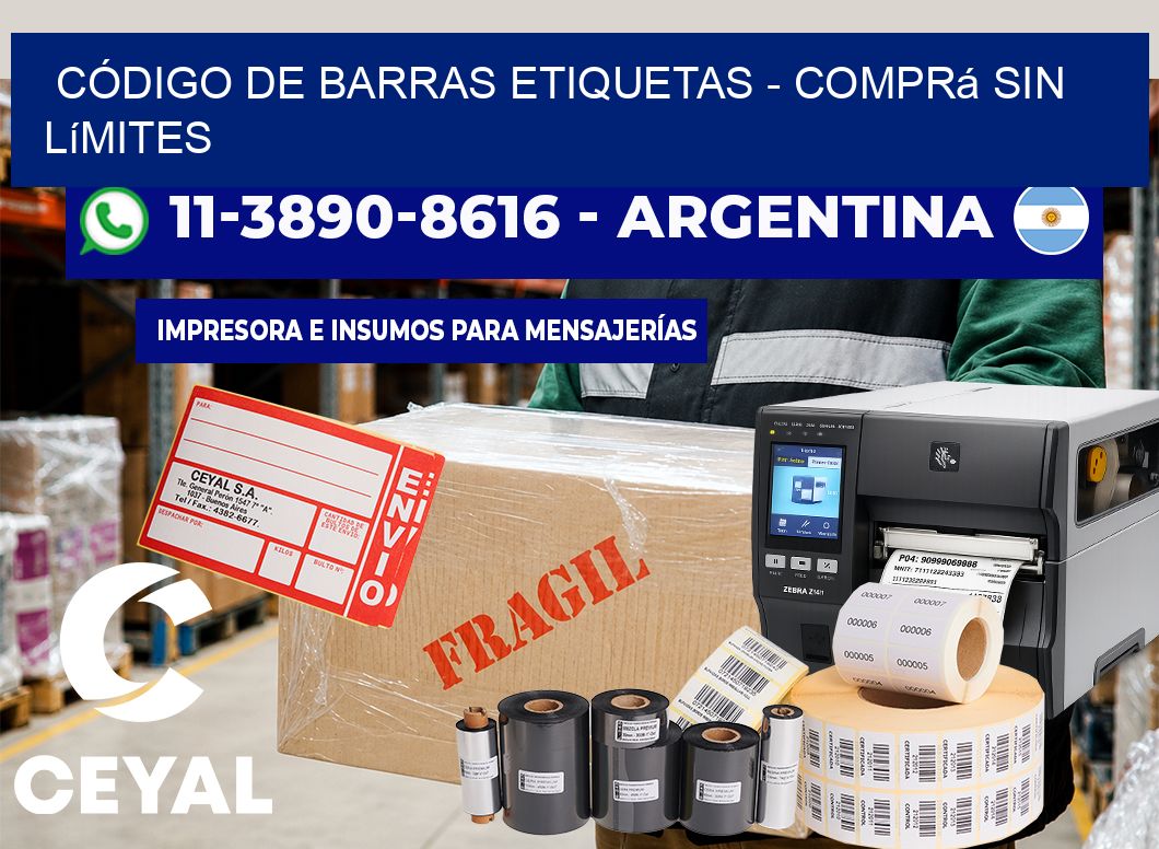 CÓDIGO DE BARRAS ETIQUETAS - Comprá sin límites