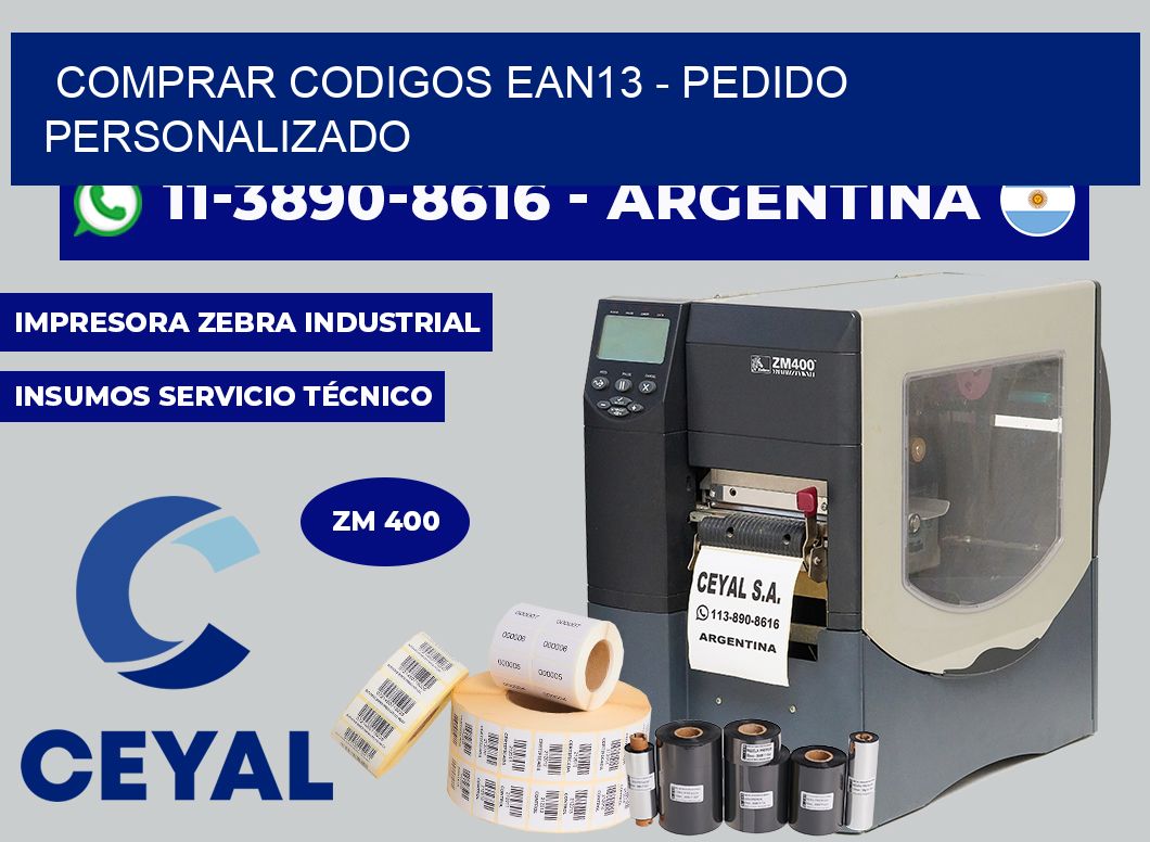 COMPRAR CODIGOS EAN13 - Pedido personalizado