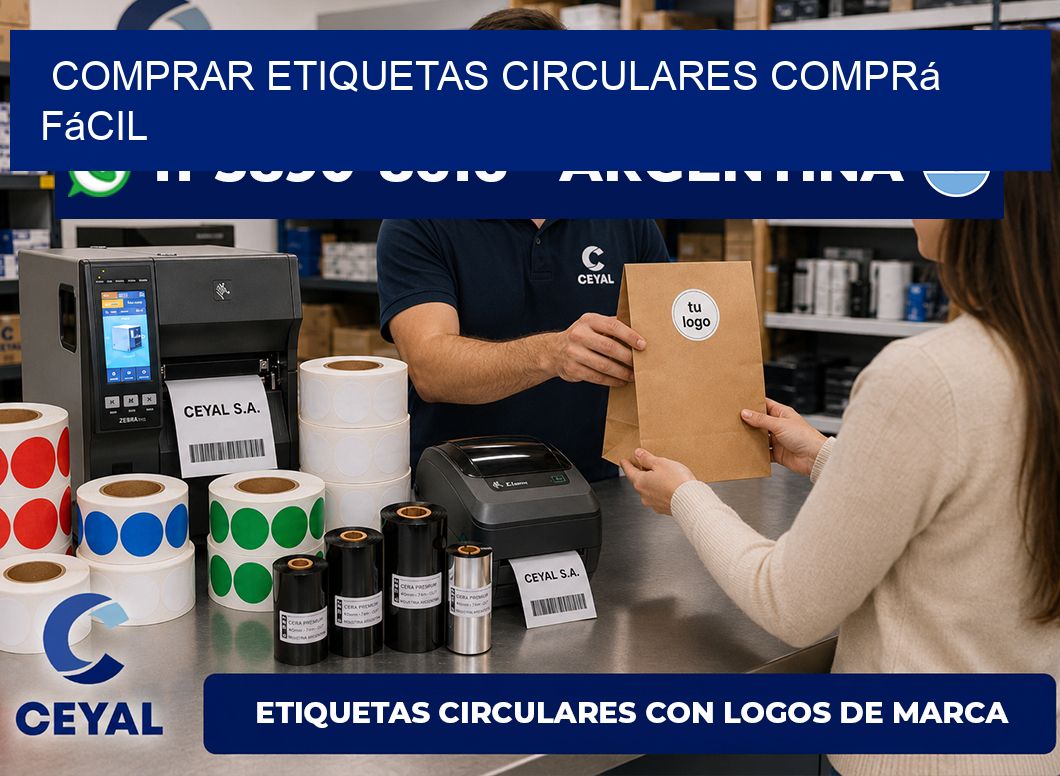 COMPRAR ETIQUETAS CIRCULARES Comprá fácil