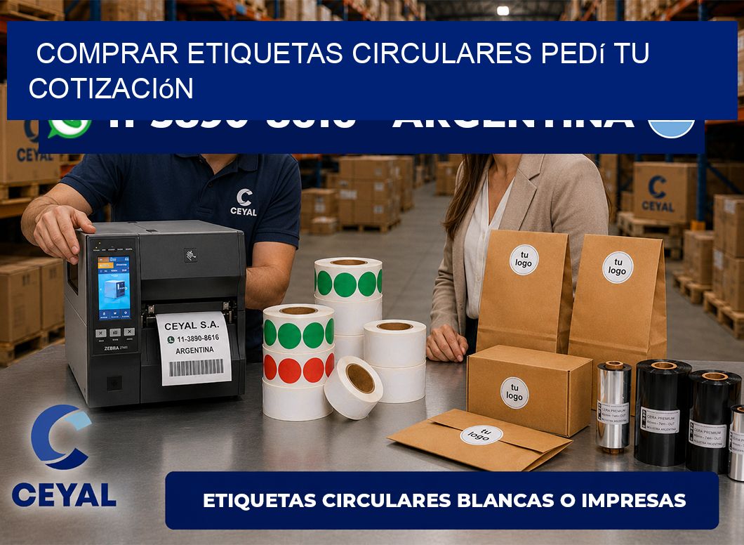 COMPRAR ETIQUETAS CIRCULARES Pedí tu cotización