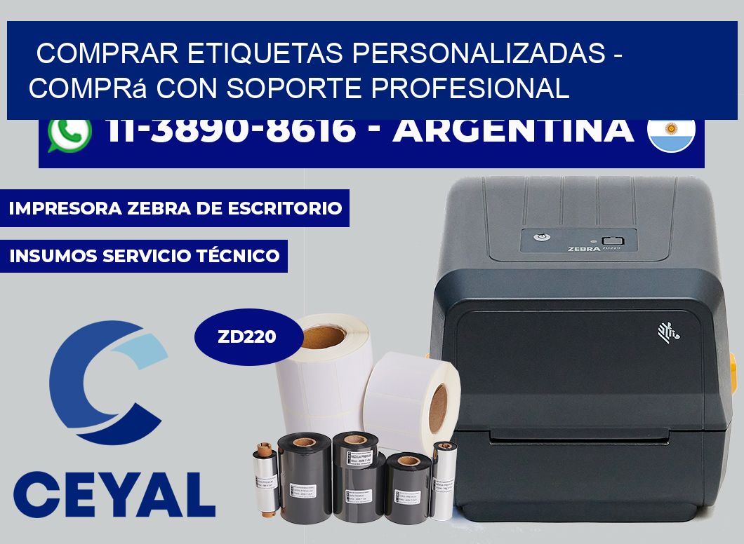 COMPRAR ETIQUETAS PERSONALIZADAS - Comprá con soporte profesional