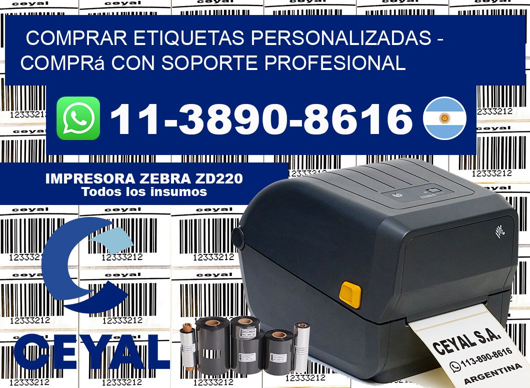 COMPRAR ETIQUETAS PERSONALIZADAS - Comprá con soporte profesional