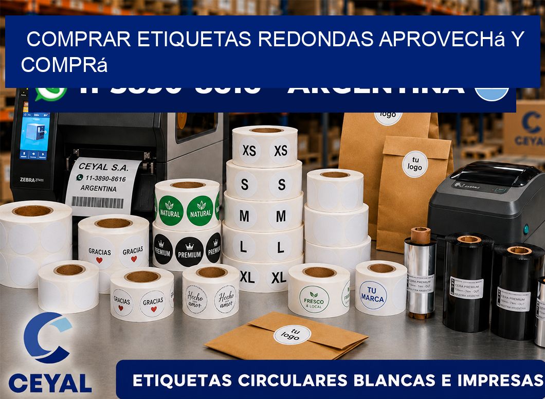 COMPRAR ETIQUETAS REDONDAS Aprovechá y comprá