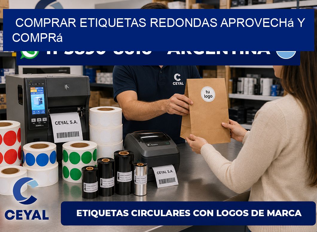 COMPRAR ETIQUETAS REDONDAS Aprovechá y comprá