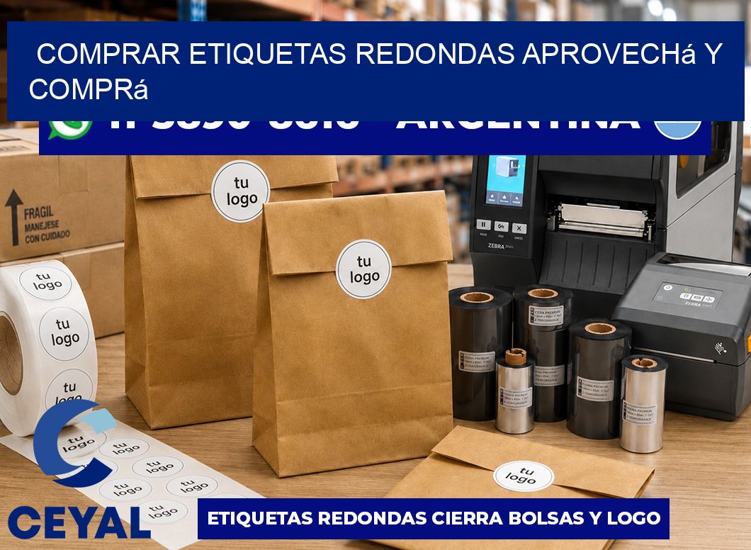 COMPRAR ETIQUETAS REDONDAS Aprovechá y comprá