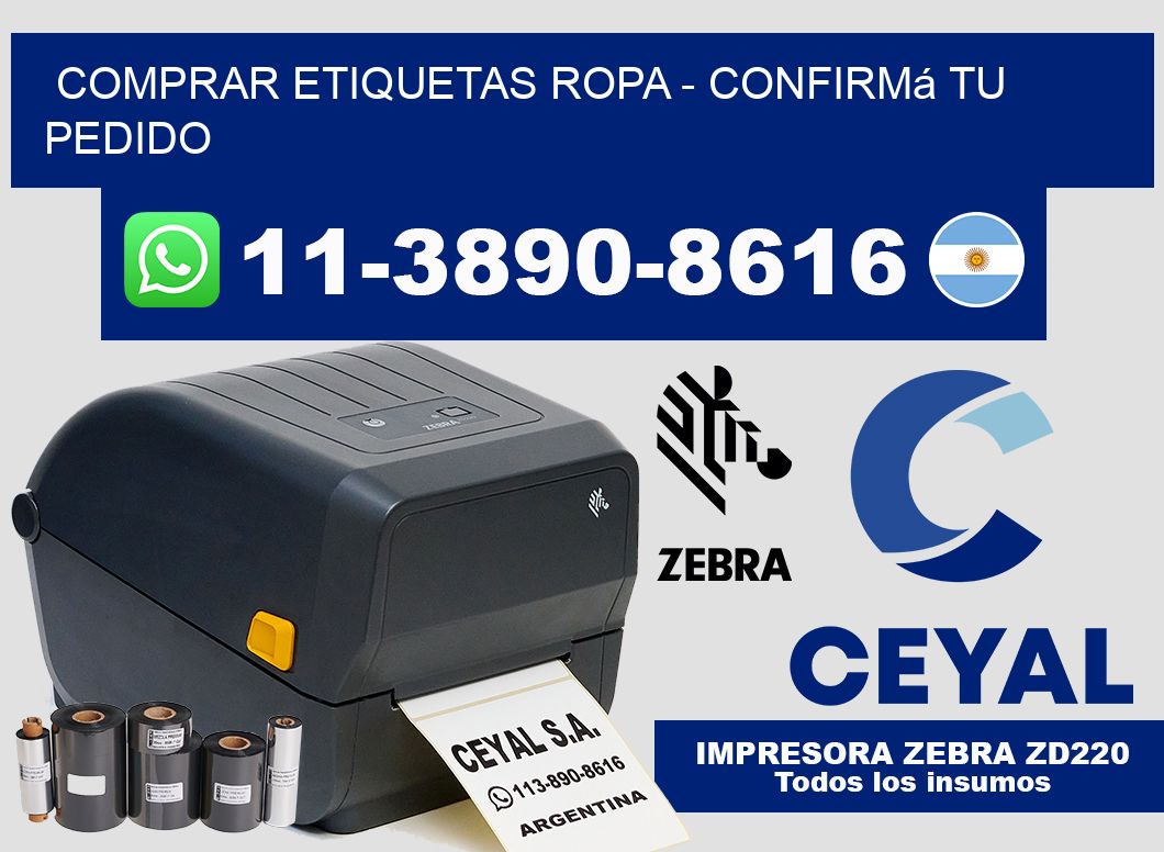 COMPRAR ETIQUETAS ROPA – Confirmá tu pedido