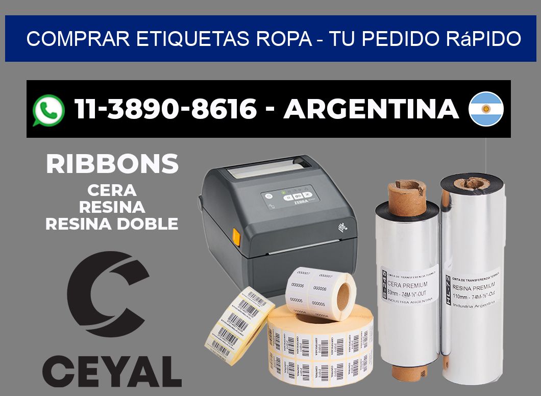 COMPRAR ETIQUETAS ROPA - Tu pedido rápido