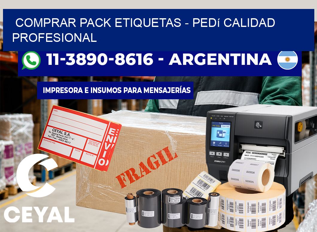 COMPRAR PACK ETIQUETAS – Pedí calidad profesional