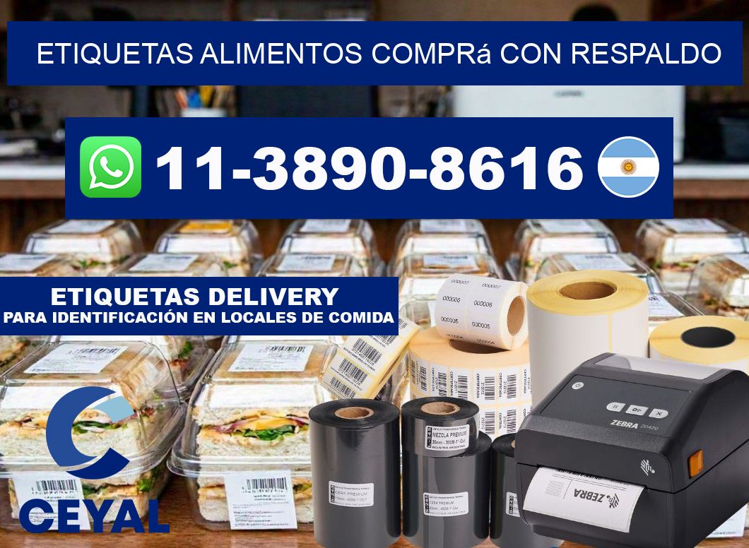 ETIQUETAS ALIMENTOS Comprá con respaldo