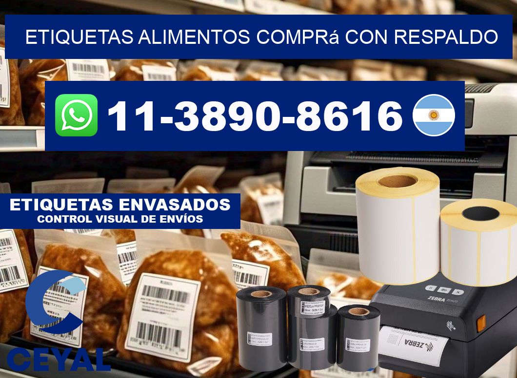 ETIQUETAS ALIMENTOS Comprá con respaldo