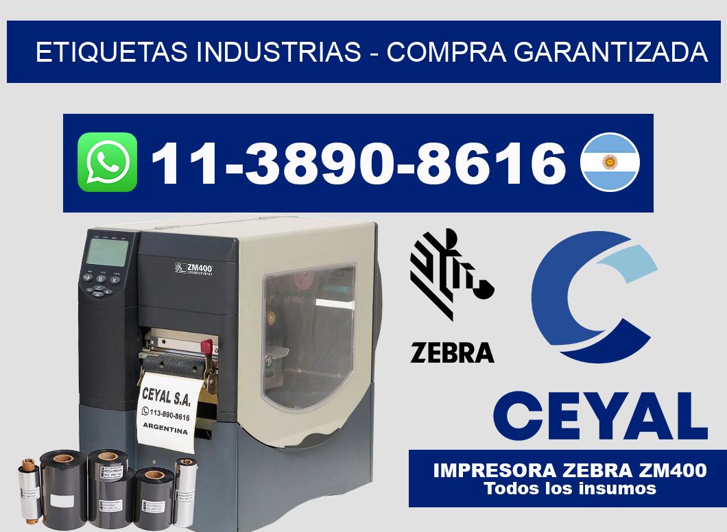 ETIQUETAS INDUSTRIAS - Compra garantizada