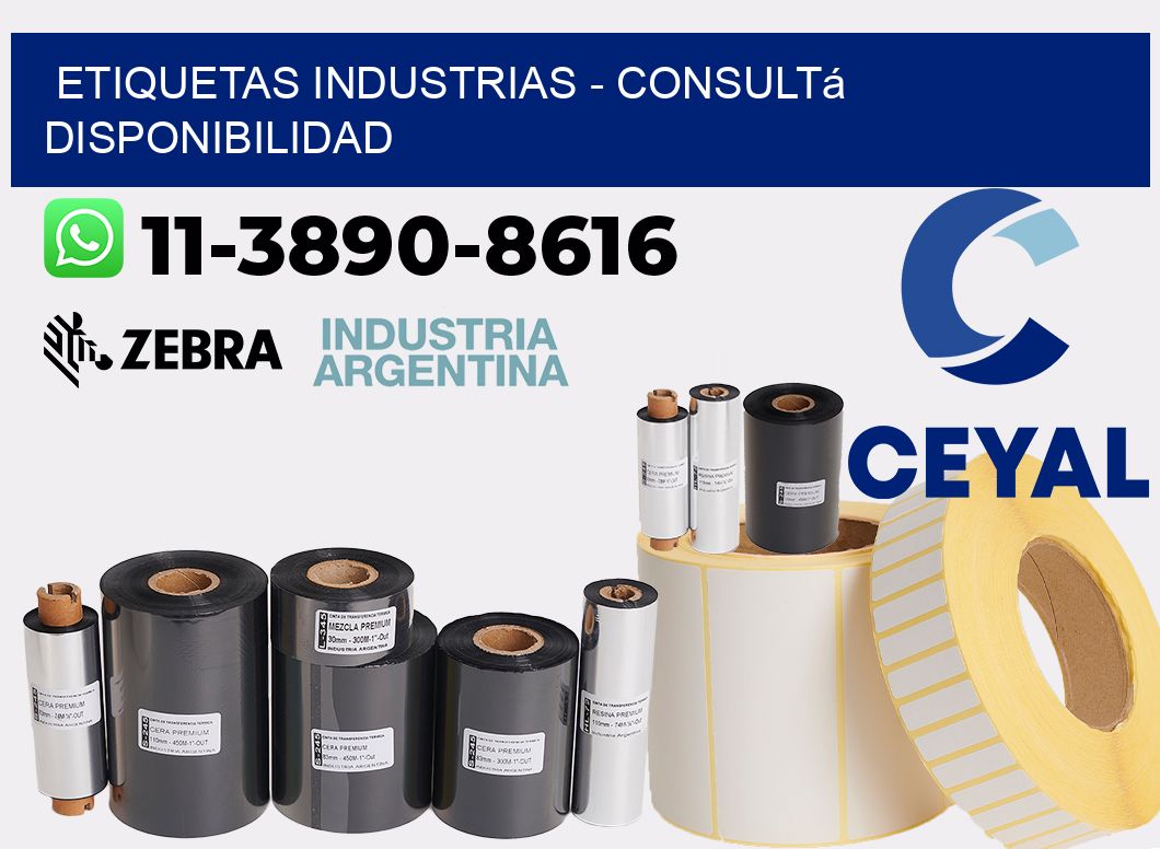 ETIQUETAS INDUSTRIAS - Consultá disponibilidad