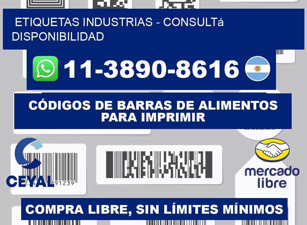 ETIQUETAS INDUSTRIAS - Consultá disponibilidad