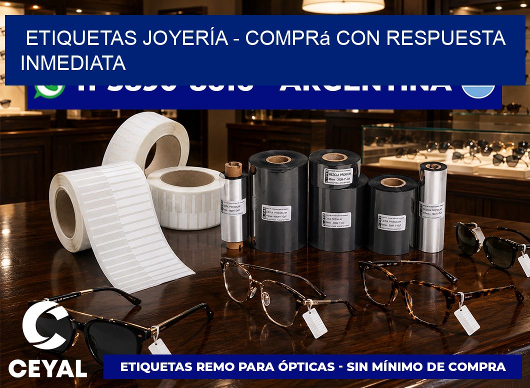 ETIQUETAS JOYERÍA - Comprá con respuesta inmediata