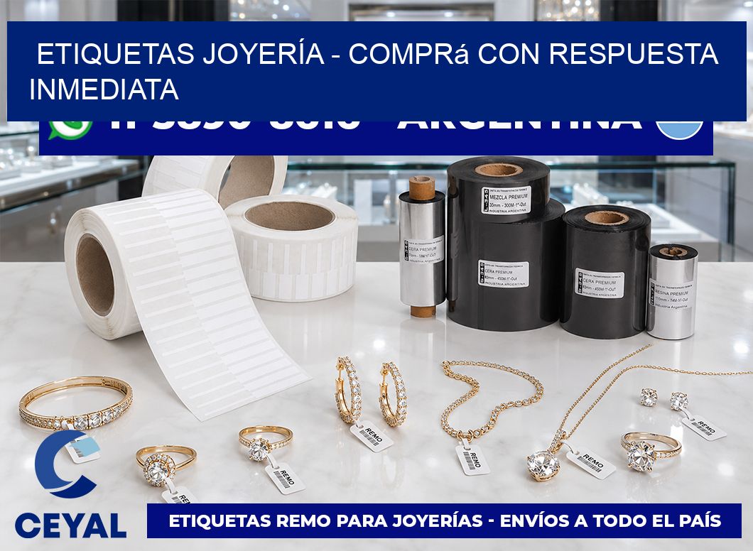 ETIQUETAS JOYERÍA - Comprá con respuesta inmediata