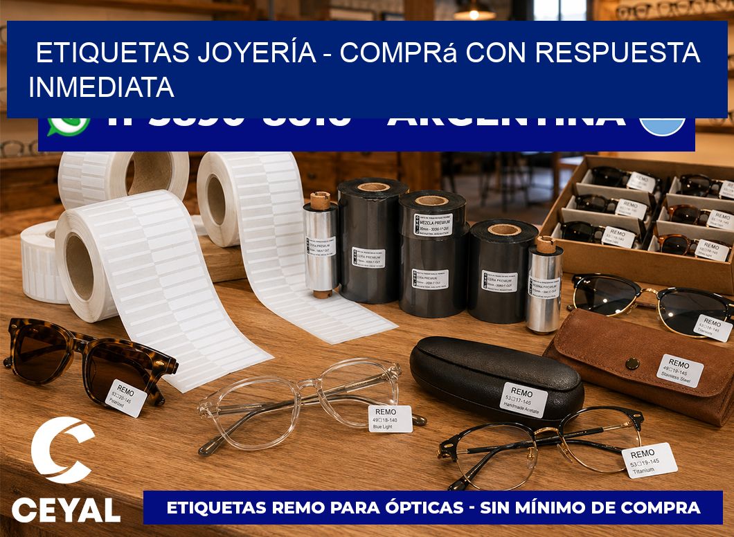 ETIQUETAS JOYERÍA - Comprá con respuesta inmediata