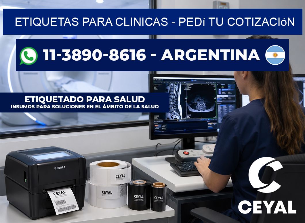 ETIQUETAS PARA CLINICAS - Pedí tu cotización