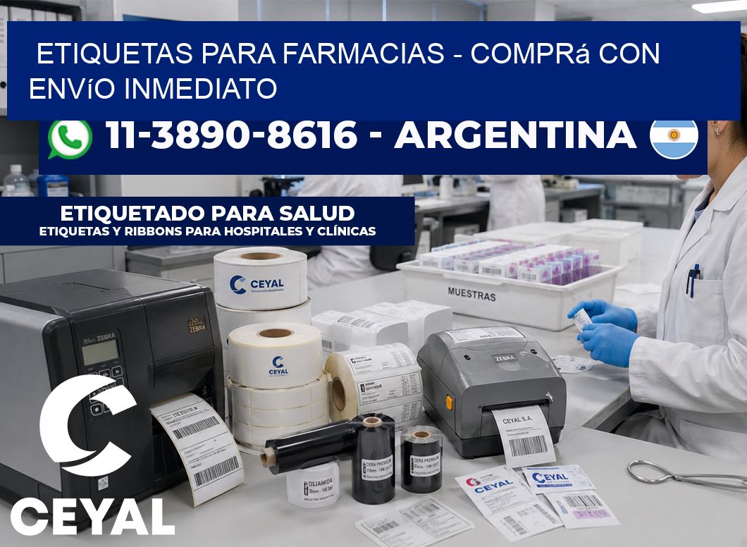 ETIQUETAS PARA FARMACIAS – Comprá con envío inmediato