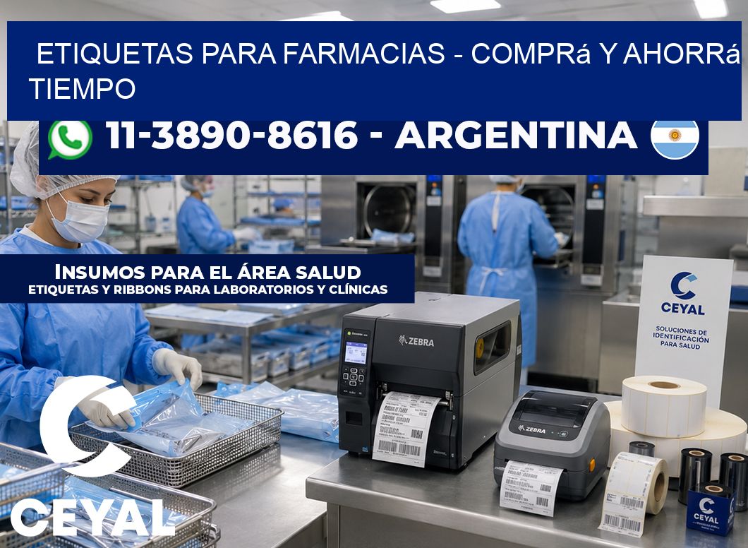 ETIQUETAS PARA FARMACIAS - Comprá y ahorrá tiempo