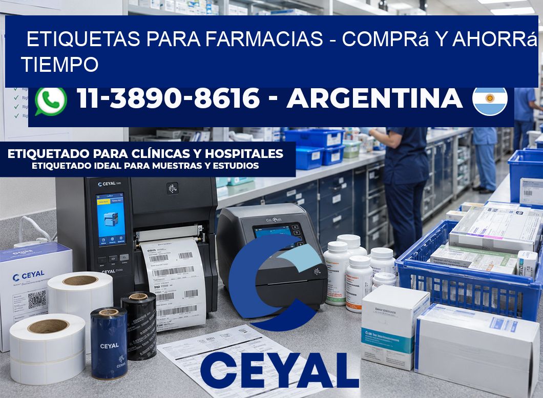 ETIQUETAS PARA FARMACIAS - Comprá y ahorrá tiempo