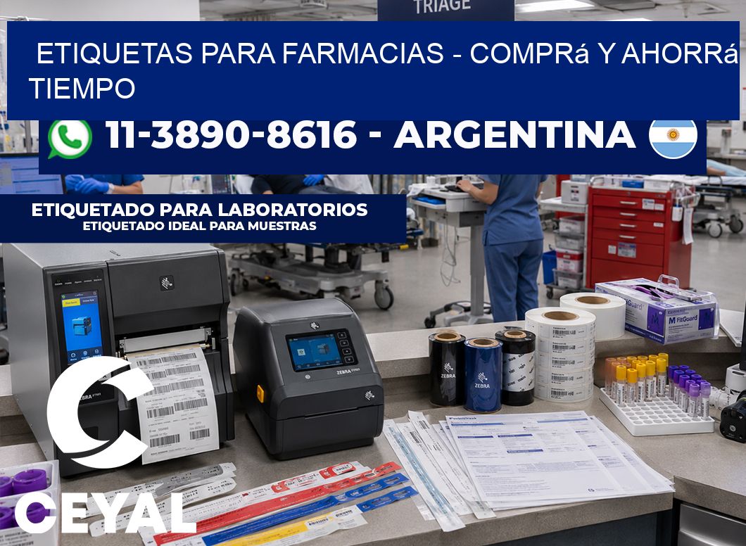 ETIQUETAS PARA FARMACIAS – Comprá y ahorrá tiempo