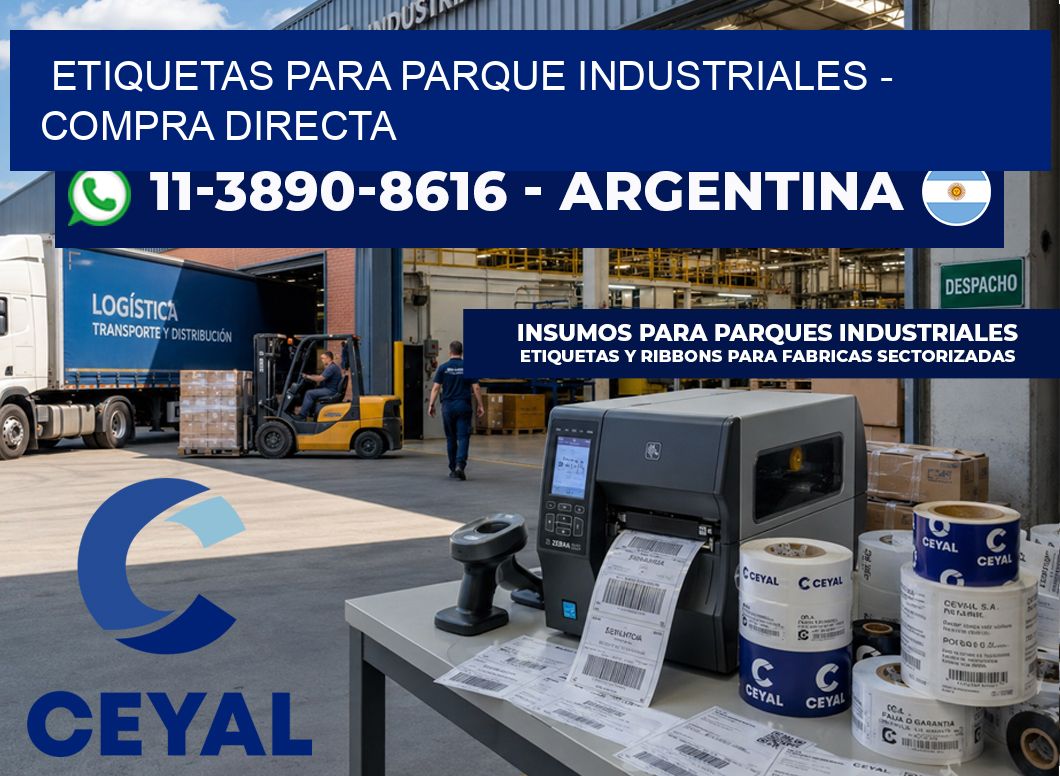 ETIQUETAS PARA PARQUE INDUSTRIALES – Compra directa