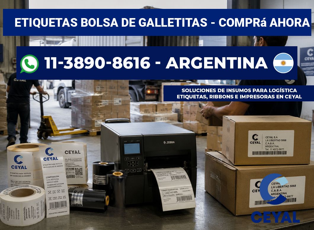 Etiquetas Bolsa de galletitas - Comprá ahora