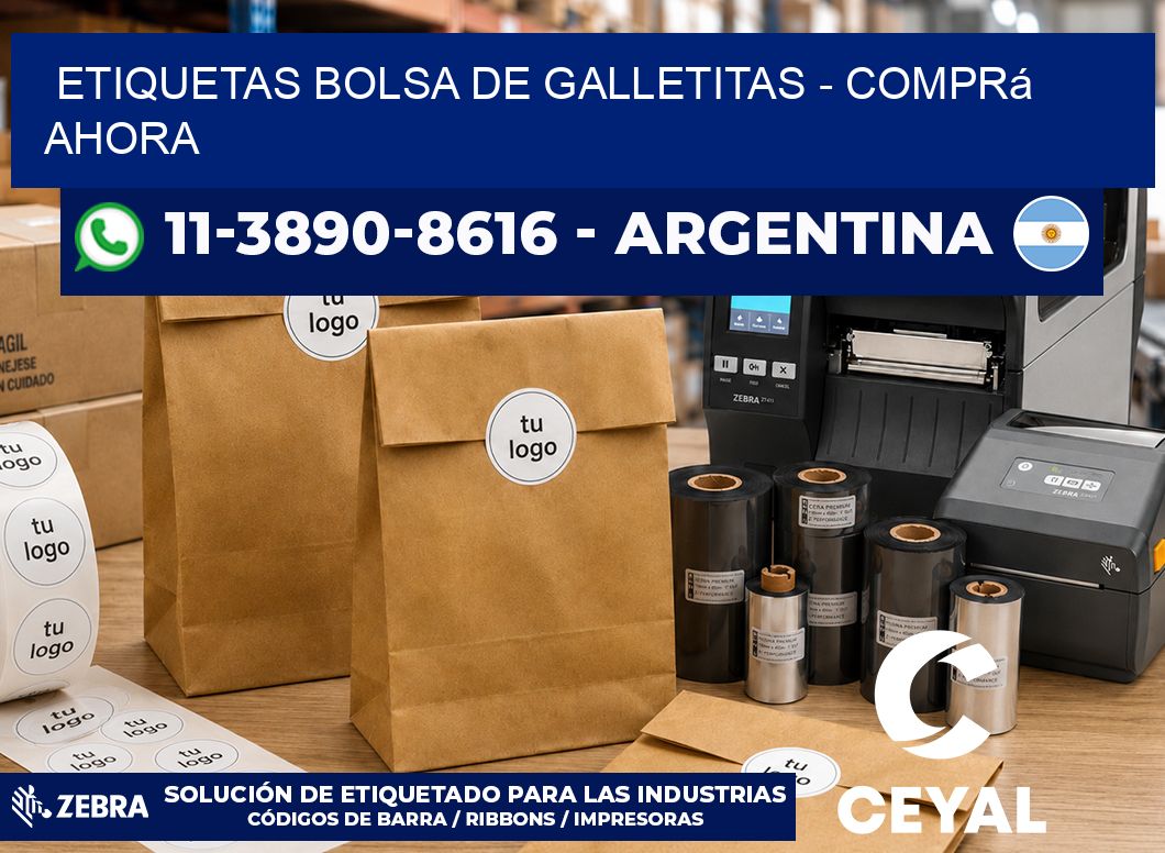 Etiquetas Bolsa de galletitas - Comprá ahora