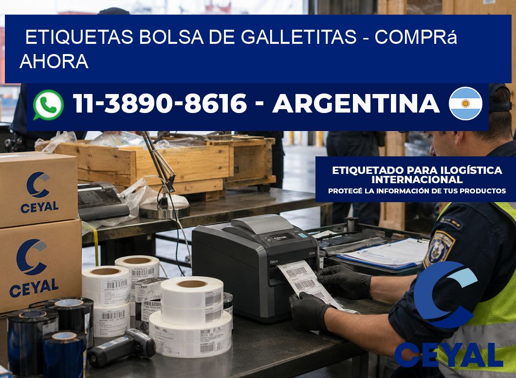 Etiquetas Bolsa de galletitas - Comprá ahora