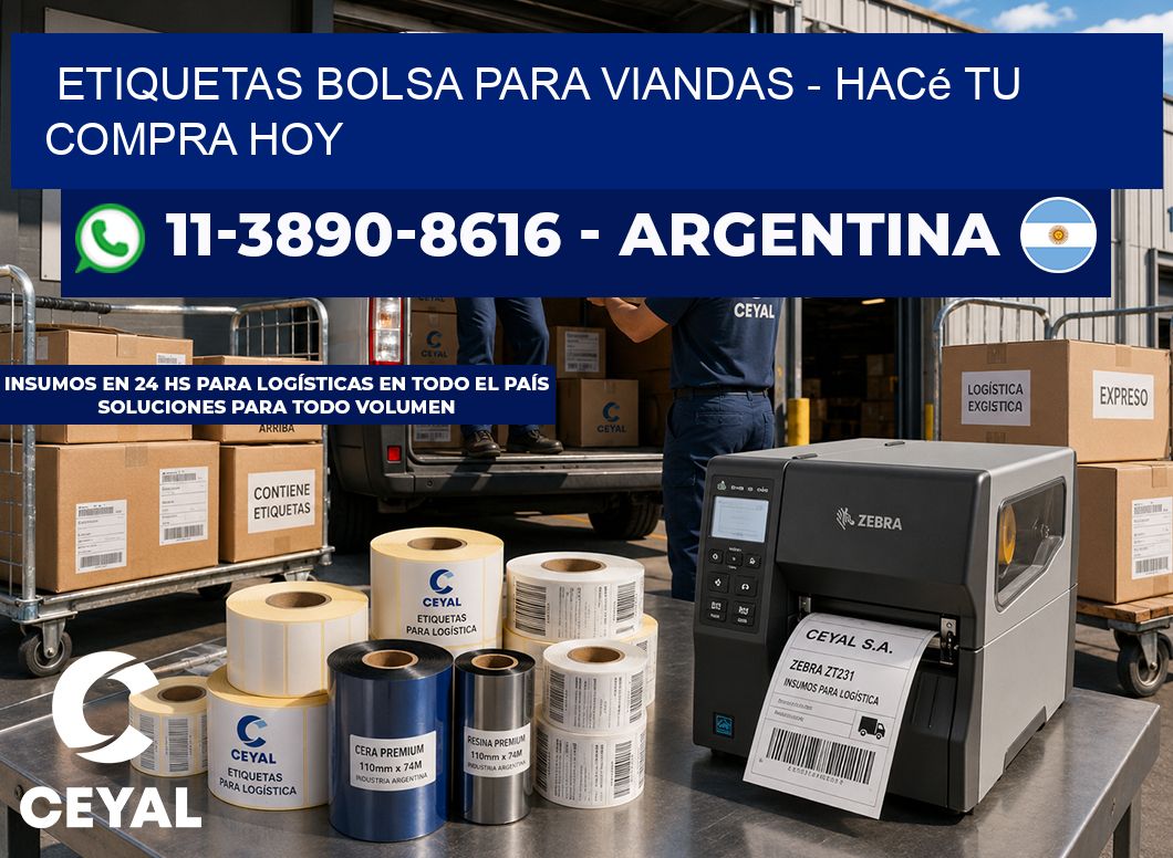 Etiquetas Bolsa para viandas - Hacé tu compra hoy