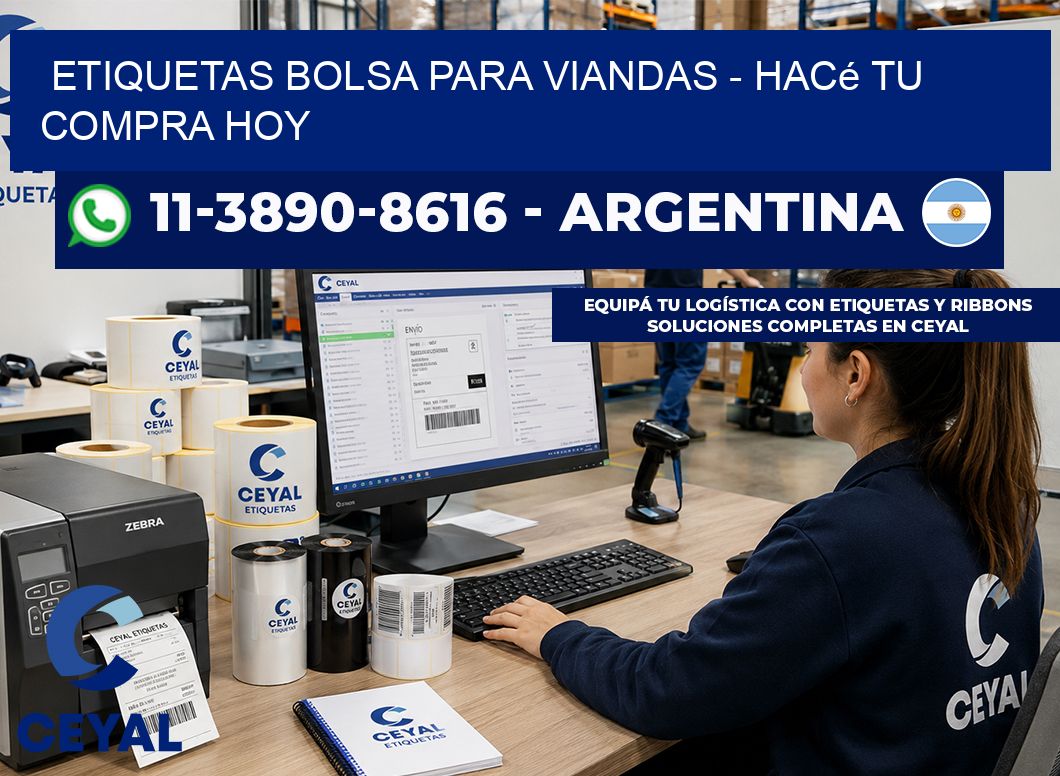Etiquetas Bolsa para viandas - Hacé tu compra hoy