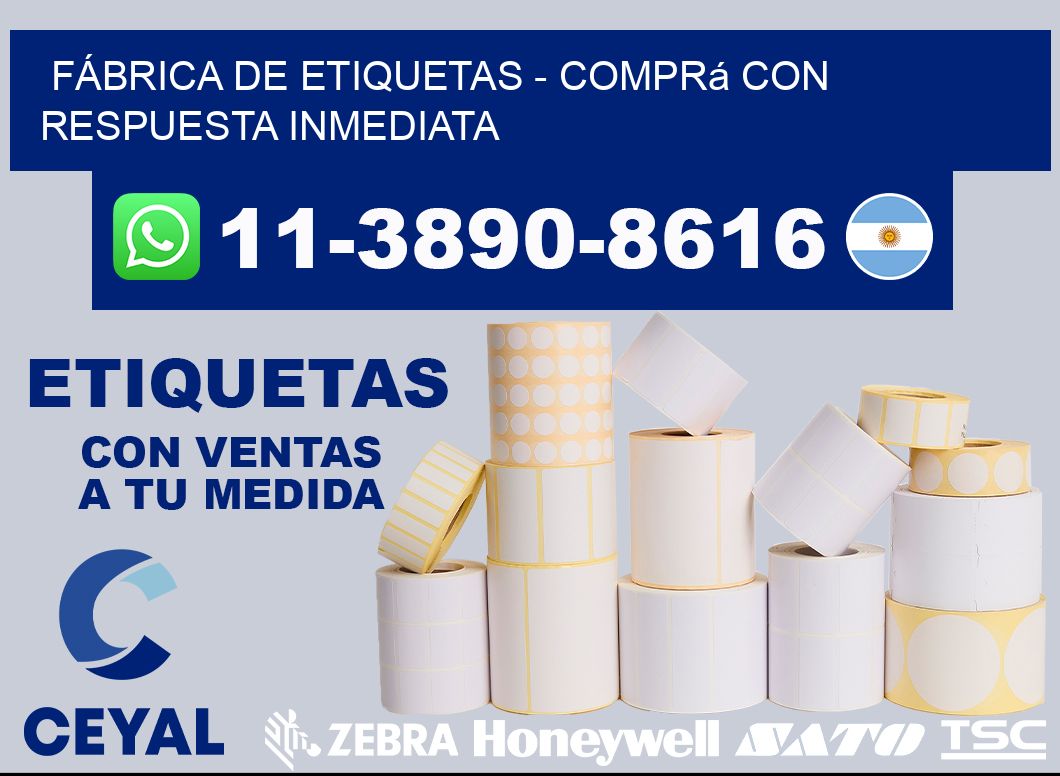 FÁBRICA DE ETIQUETAS - Comprá con respuesta inmediata