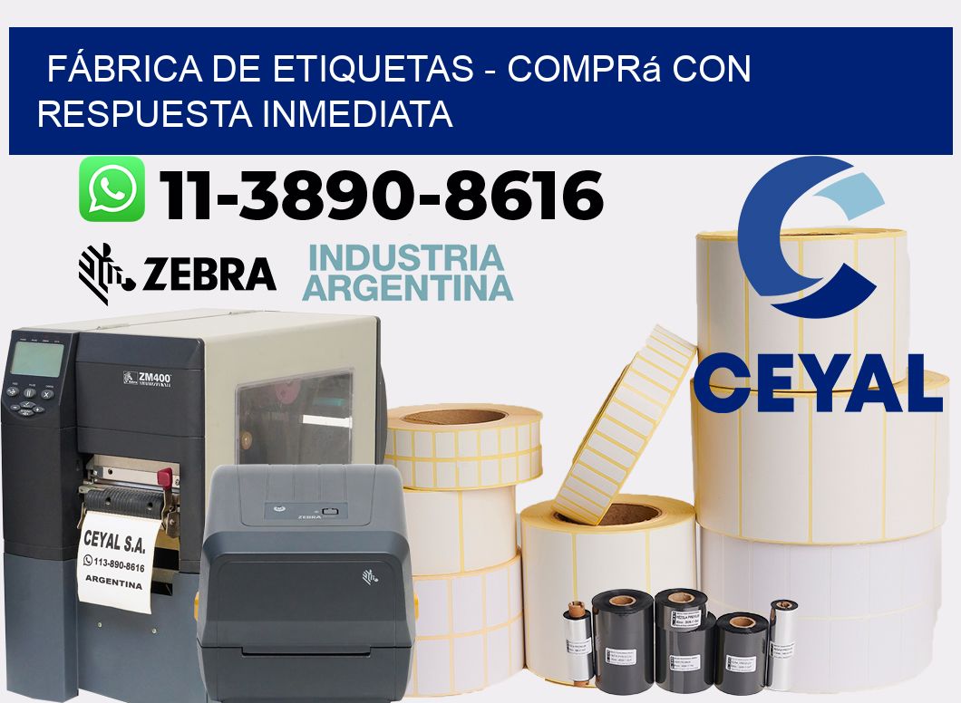 FÁBRICA DE ETIQUETAS - Comprá con respuesta inmediata