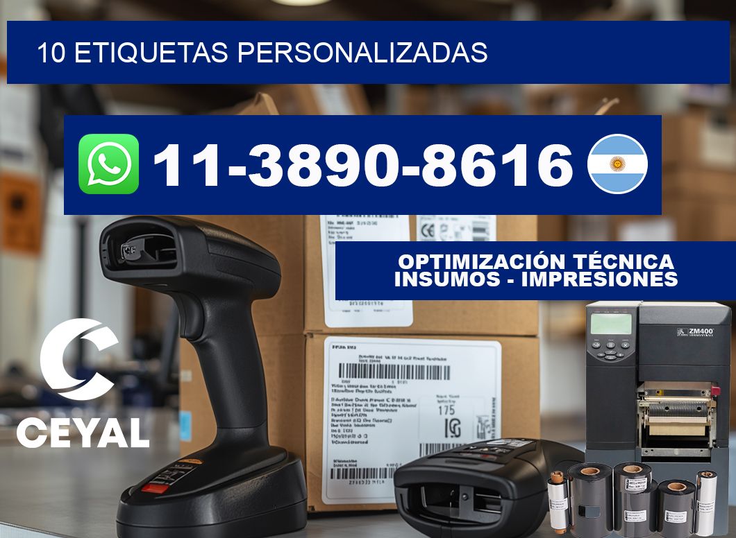 10 ETIQUETAS PERSONALIZADAS