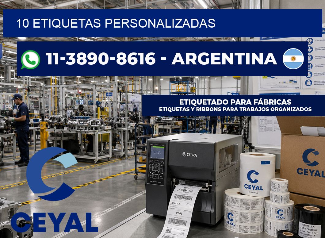 10 ETIQUETAS PERSONALIZADAS