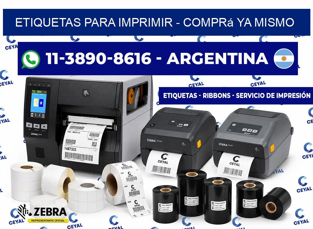 ETIQUETAS PARA IMPRIMIR - Comprá ya mismo