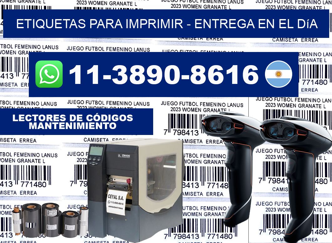 ETIQUETAS PARA IMPRIMIR - Entrega en el día