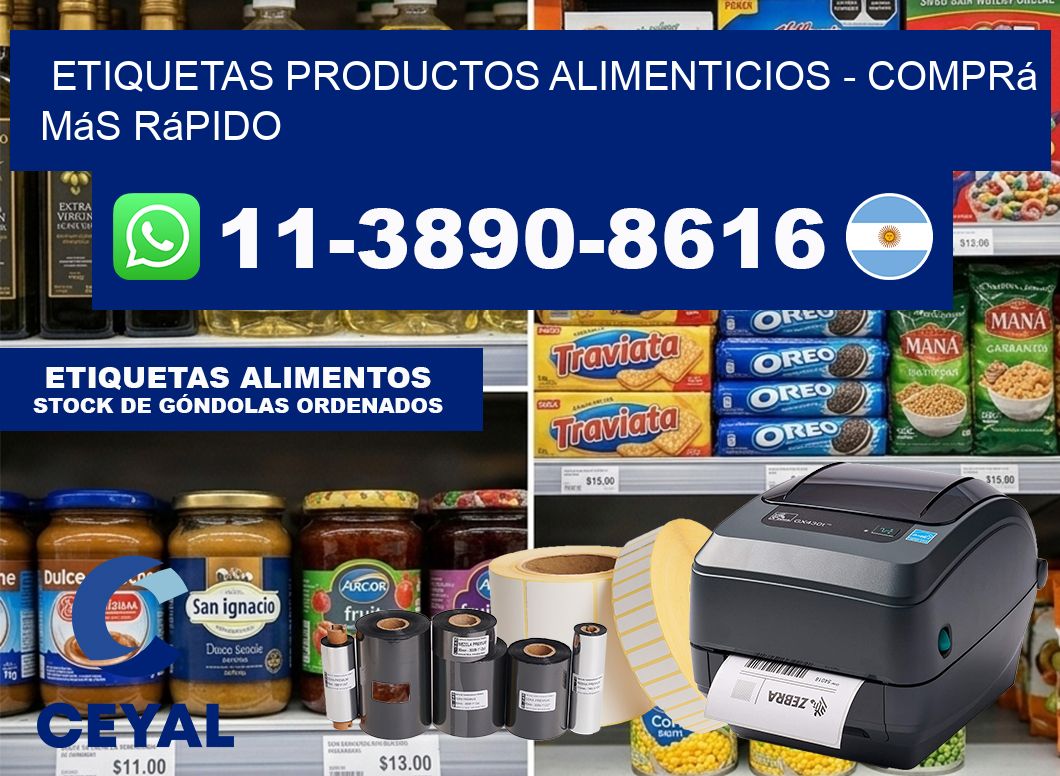 ETIQUETAS PRODUCTOS ALIMENTICIOS – Comprá más rápido