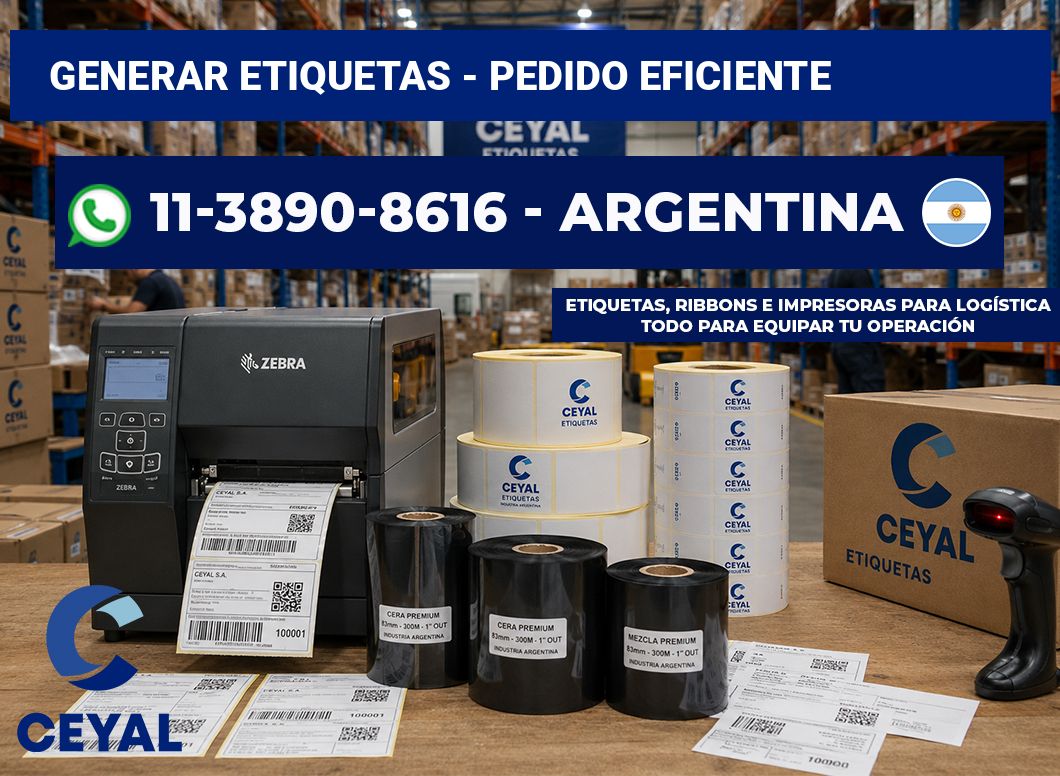 GENERAR ETIQUETAS - Pedido eficiente