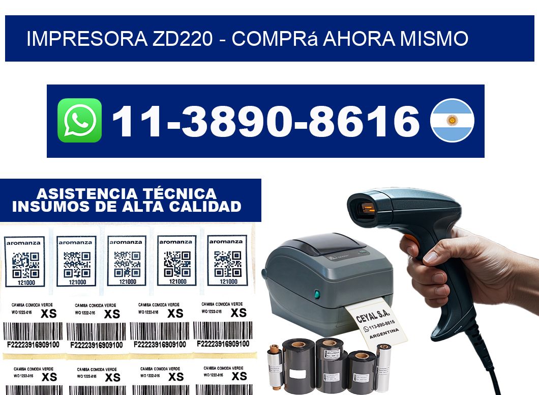 IMPRESORA ZD220 - Comprá ahora mismo