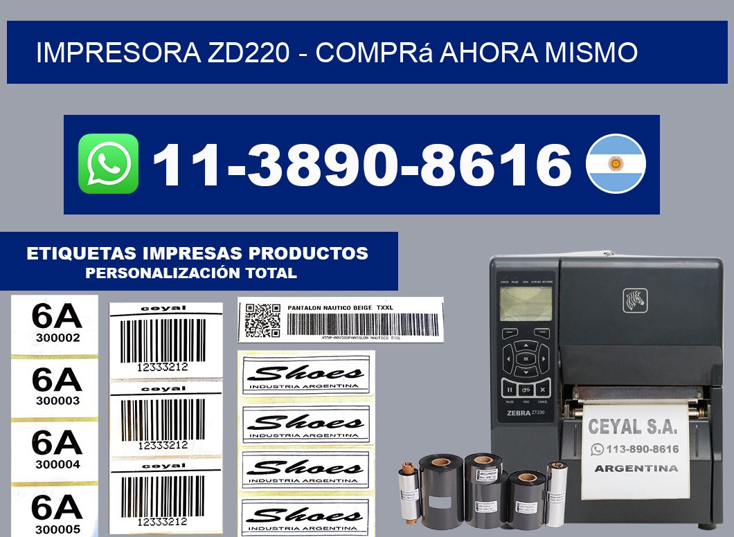IMPRESORA ZD220 - Comprá ahora mismo