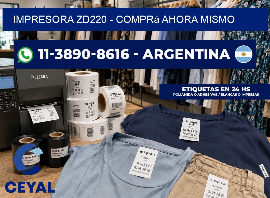 IMPRESORA ZD220 – Comprá ahora mismo