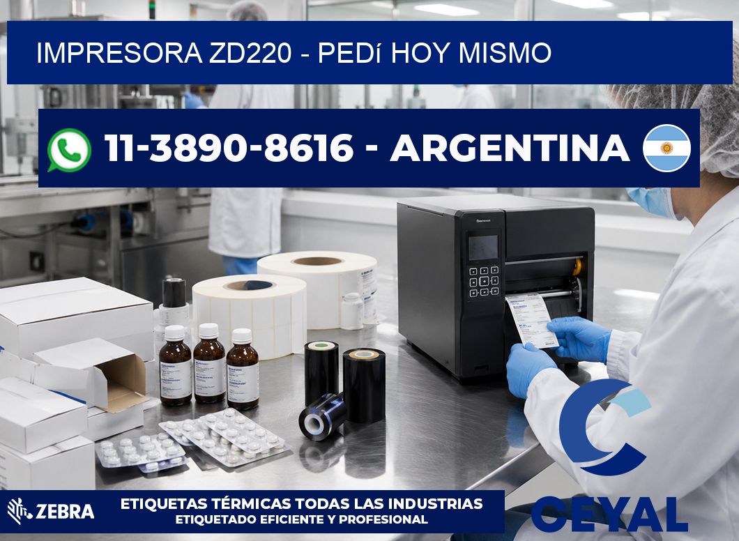 IMPRESORA ZD220 - Pedí hoy mismo