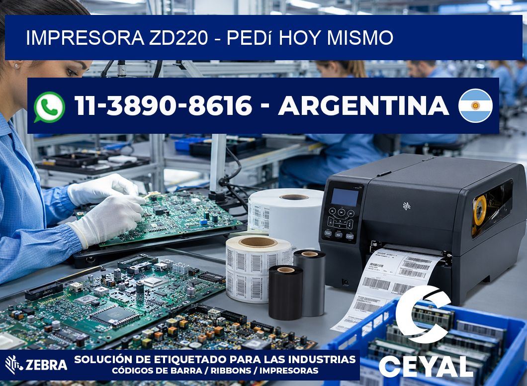 IMPRESORA ZD220 – Pedí hoy mismo
