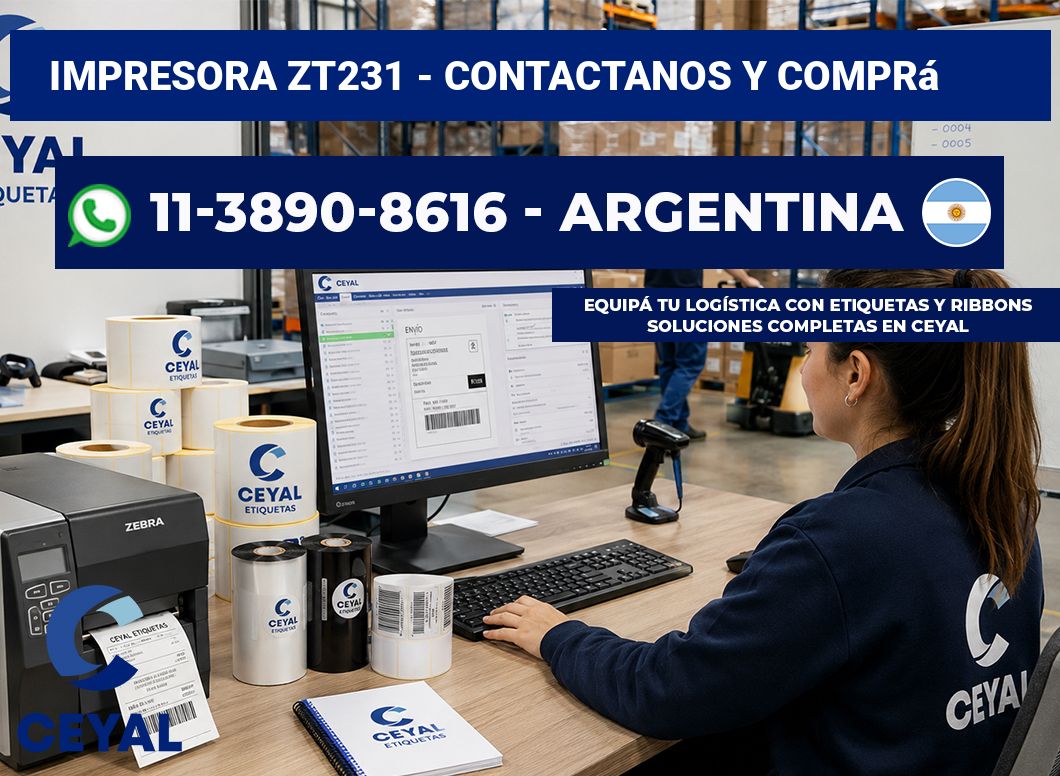 IMPRESORA ZT231 – Contactanos y comprá