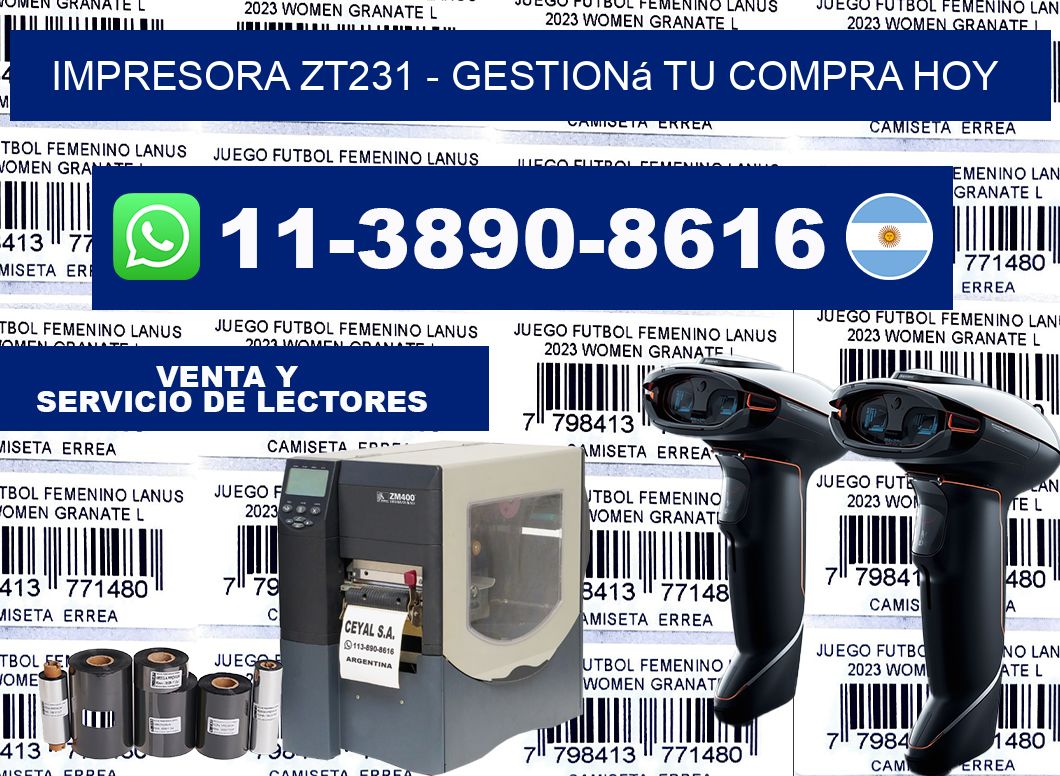IMPRESORA ZT231 - Gestioná tu compra hoy