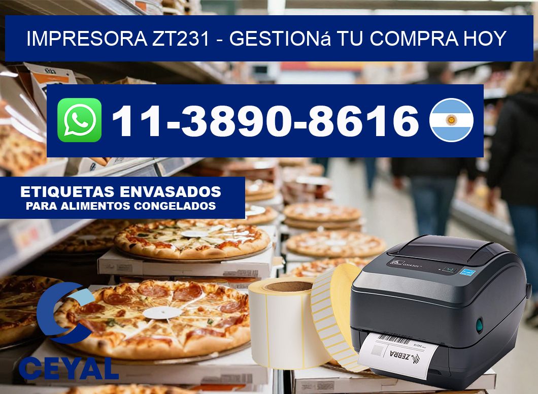 IMPRESORA ZT231 – Gestioná tu compra hoy