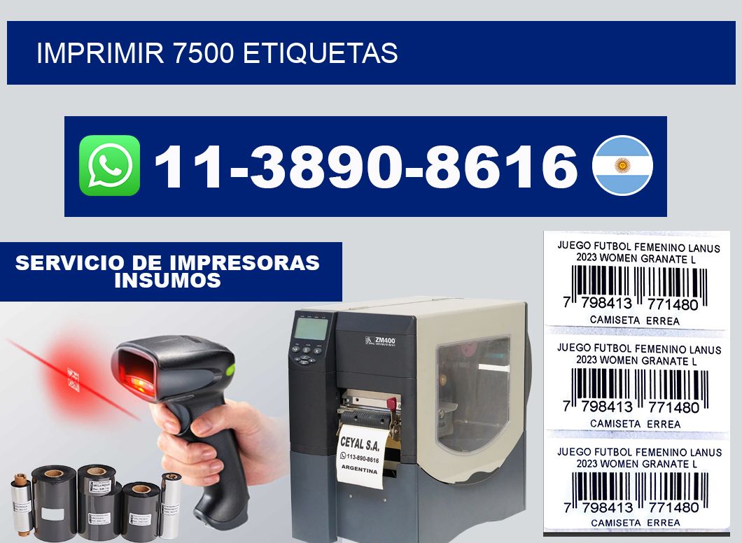 IMPRIMIR 7500 ETIQUETAS