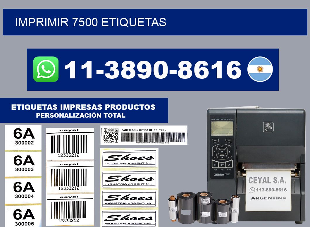 IMPRIMIR 7500 ETIQUETAS